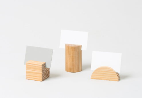 Porte-cartes en bois sur-mesure